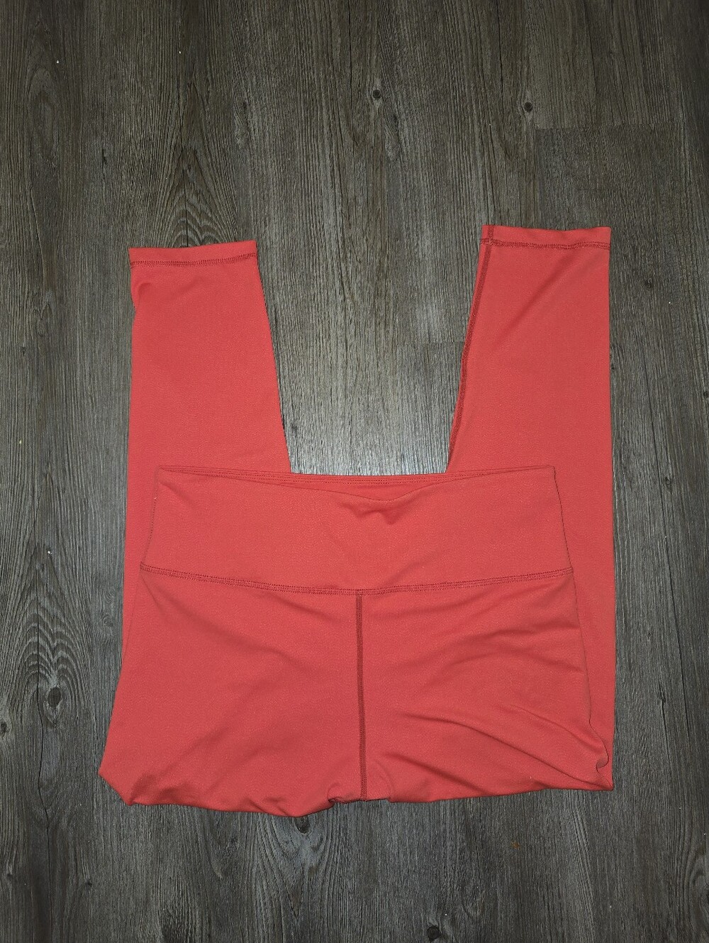 ZYIA Coral Red High-Waist Light N Tight Leggings